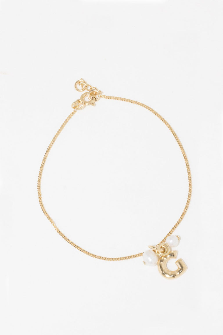 Classicworks™ G - Gold Vermeil and Pearl Bracelet