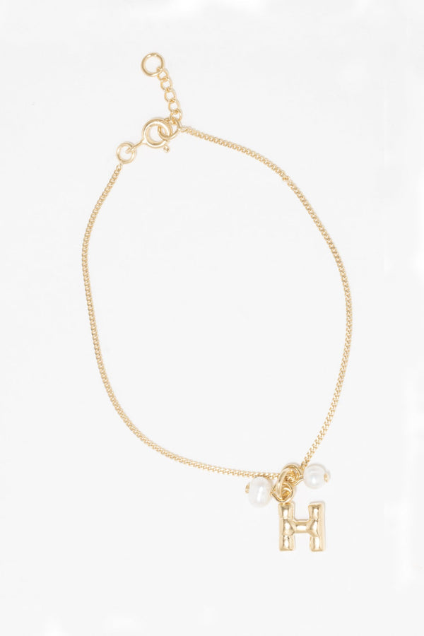 Classicworks™ H - Gold Vermeil and Pearl Bracelet