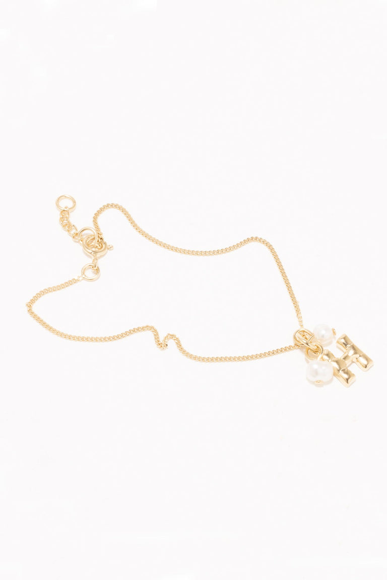 Classicworks™ H - Gold Vermeil and Pearl Bracelet