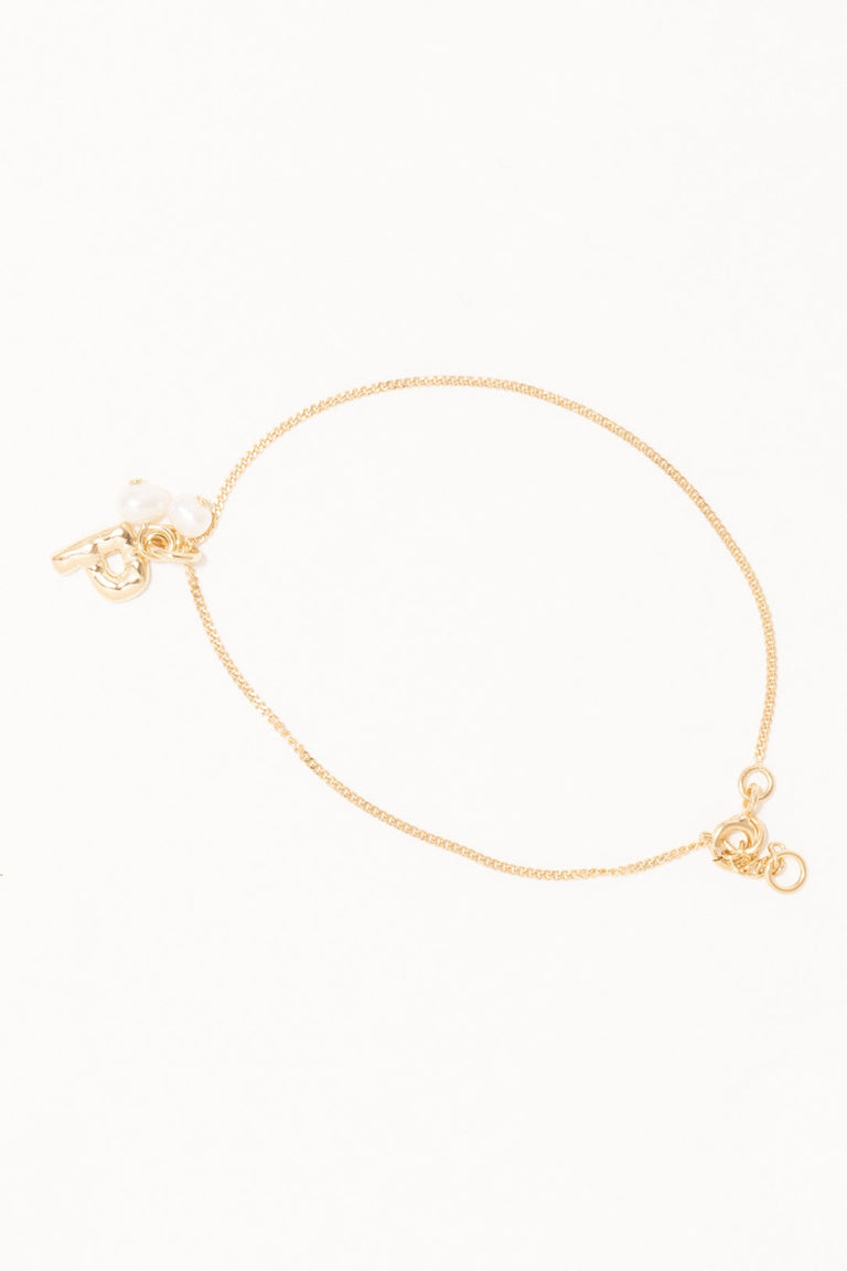 Classicworks™ P - Gold Vermeil and Pearl Bracelet