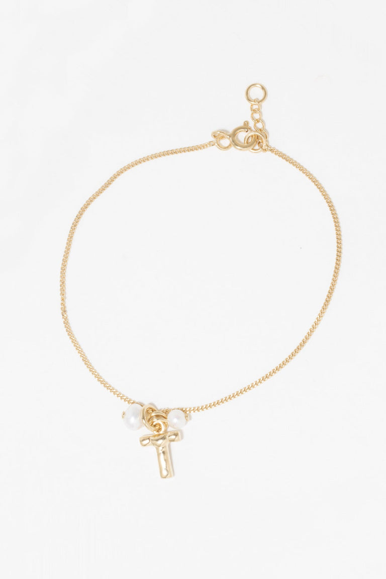 Classicworks™ T - Pearl and Recycled Gold Vermeil Bracelet