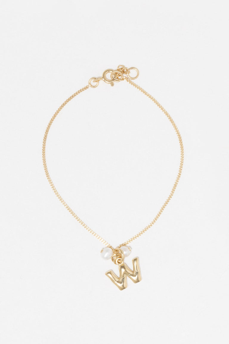 Classicworks™ W - Pearl and Recycled Gold Vermeil Bracelet