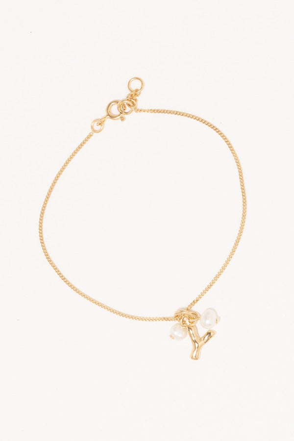 Classicworks™ Y - Pearl and Recycled Gold Vermeil Bracelet