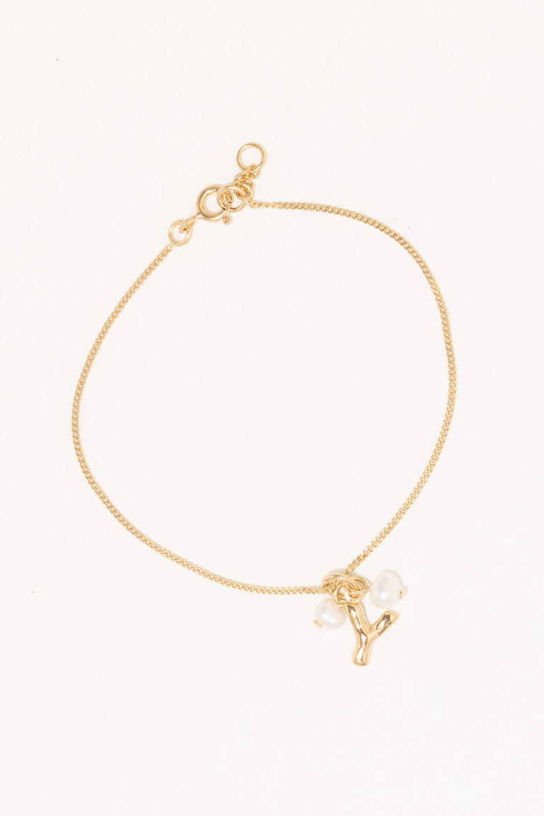 Classicworks™ Y - Pearl and Recycled Gold Vermeil Bracelet