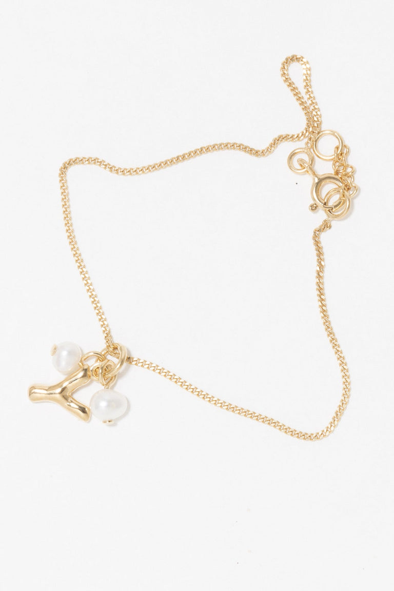 Classicworks™ Y - Pearl and Recycled Gold Vermeil Bracelet