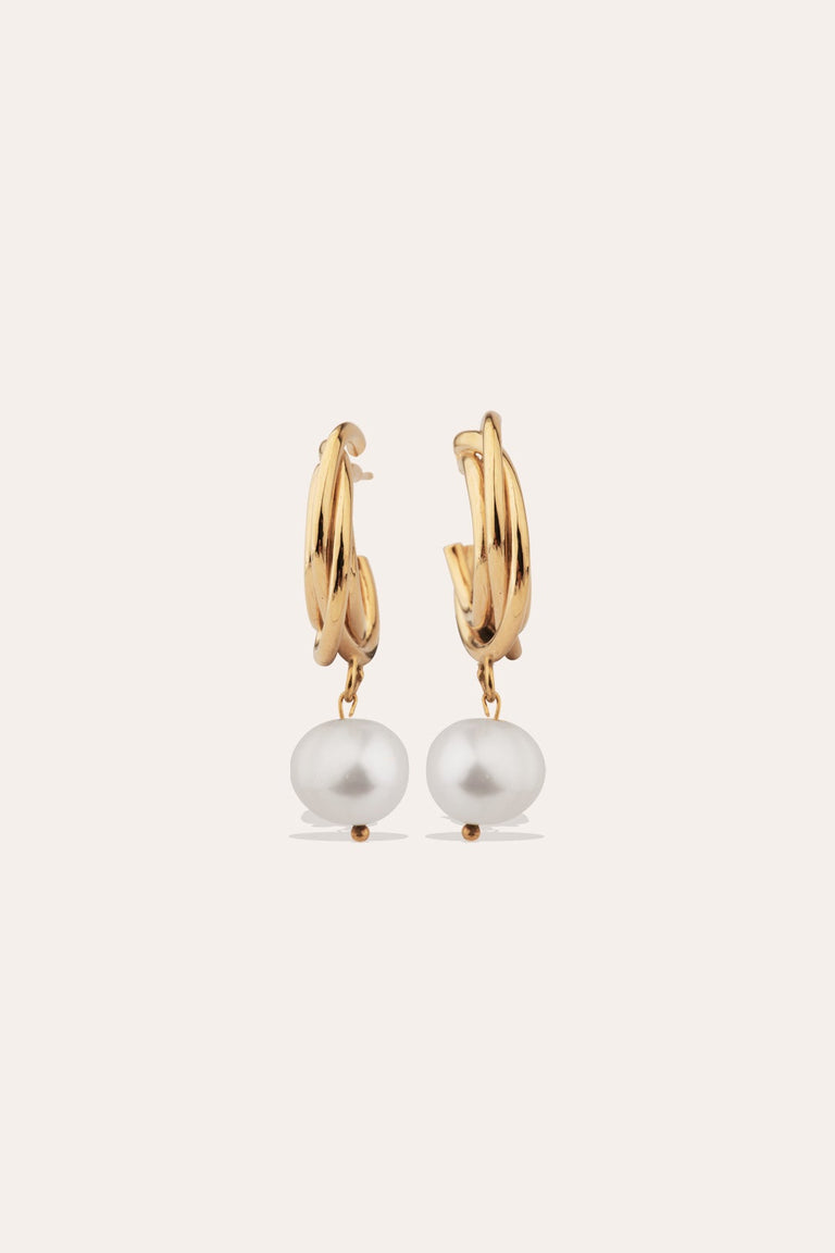 Encounter - Pearl and Gold Vermeil Earrings