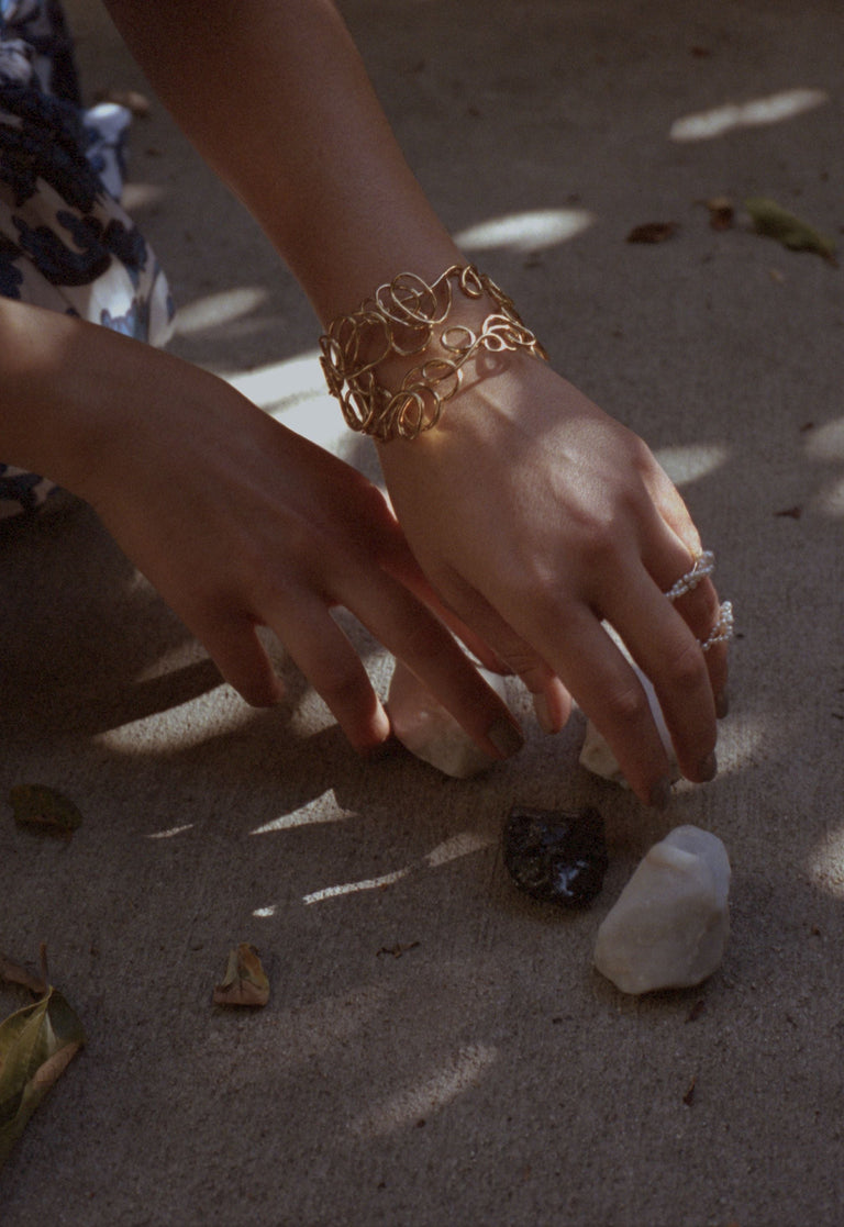Stratus - Freshwater Pearl and Gold Vermeil Rings
