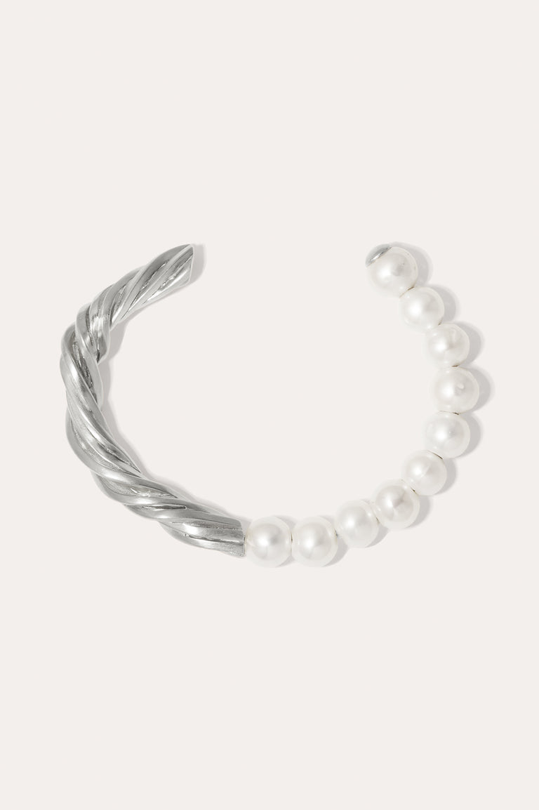 The State We're In - Pearl and Platinum Plated Cuff