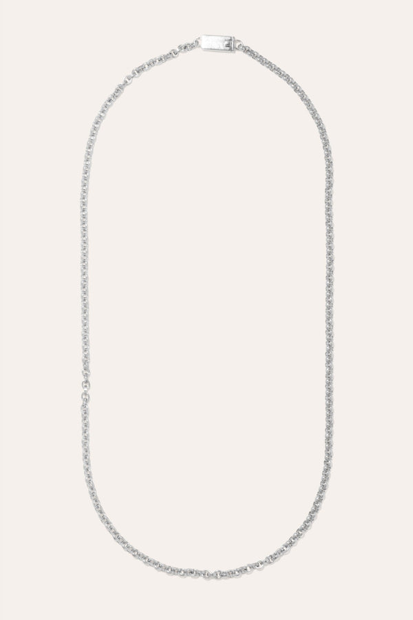 H21 - Platinum Plated Sterling Silver Necklace