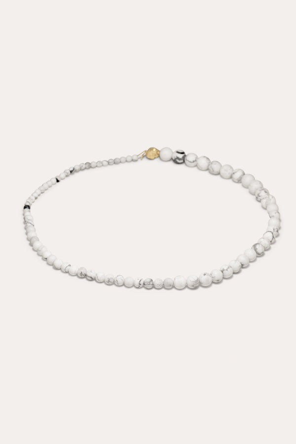 Tidelands - White Howlite and Recycled Gold Vermeil Necklace