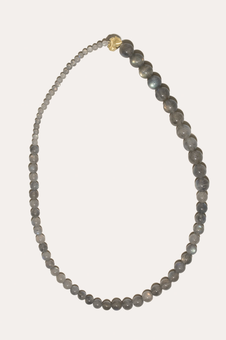 Tidelands - Labradorite Bead and Recycled Gold Vermeil Necklace