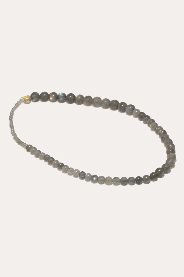 Tidelands - Labradorite Bead and Recycled Gold Vermeil Necklace