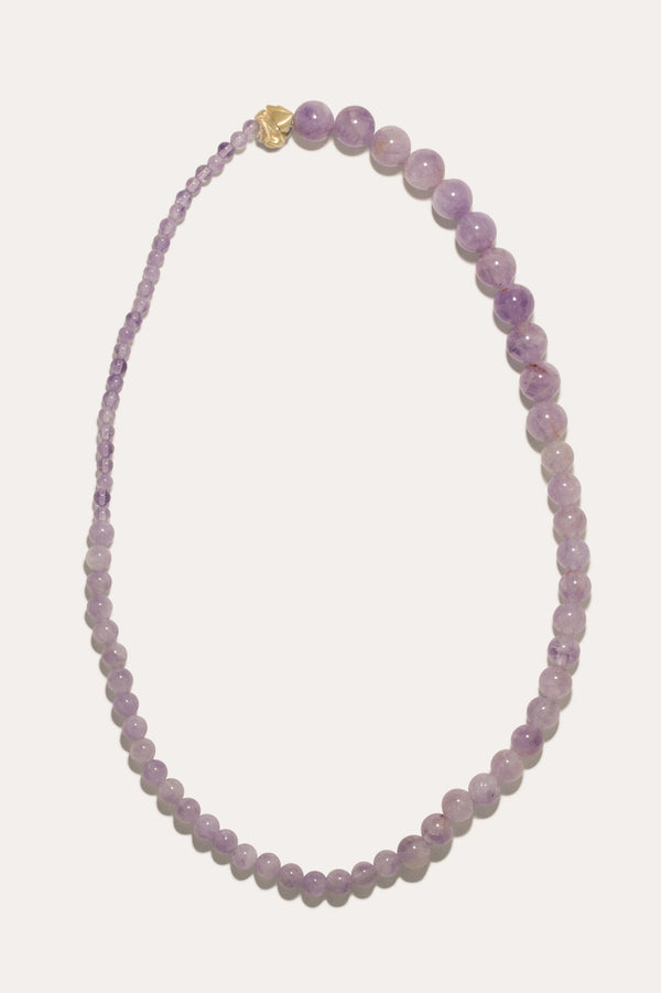 Tidelands - Lilac Jade Bead and Recycled Gold Vermeil Necklace