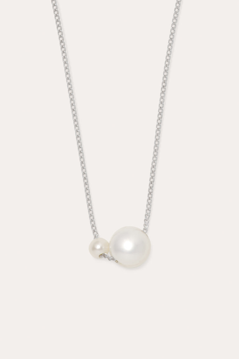 One [Blank] Can Change the World - Pearl and Recycled Silver Pendant