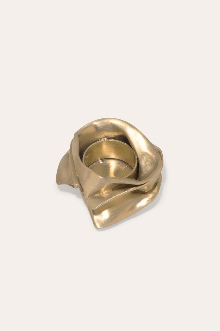 L04 - Candle Holder in Brushed Brass