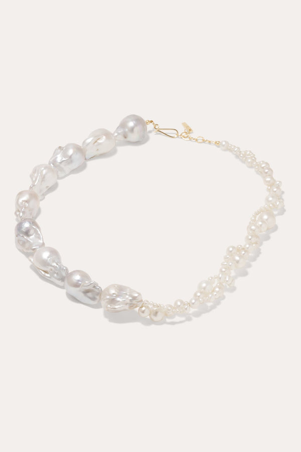 Parade of Possibilities - Pearl and Gold Plated Necklace