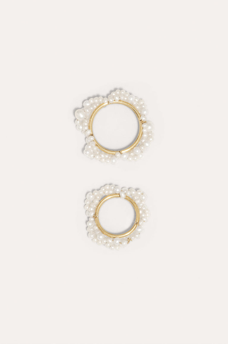Stratus - Freshwater Pearl and Gold Vermeil Rings