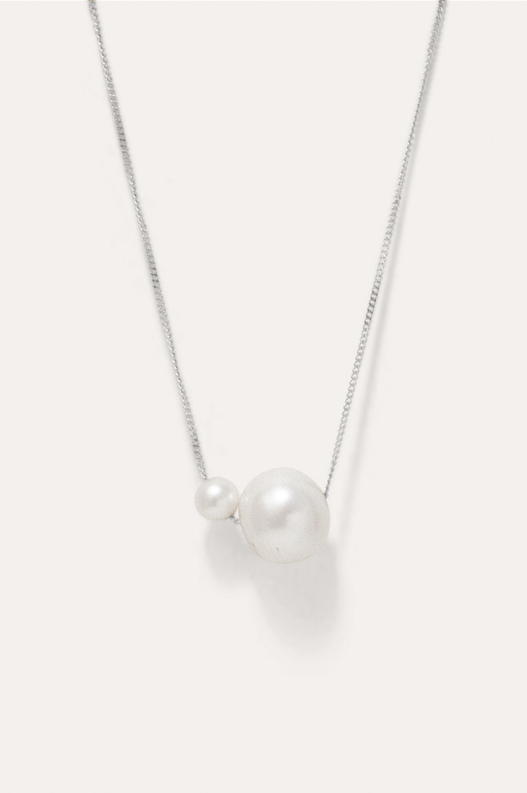 One [Blank] Can Change the World - Pearl and Recycled Silver Pendant