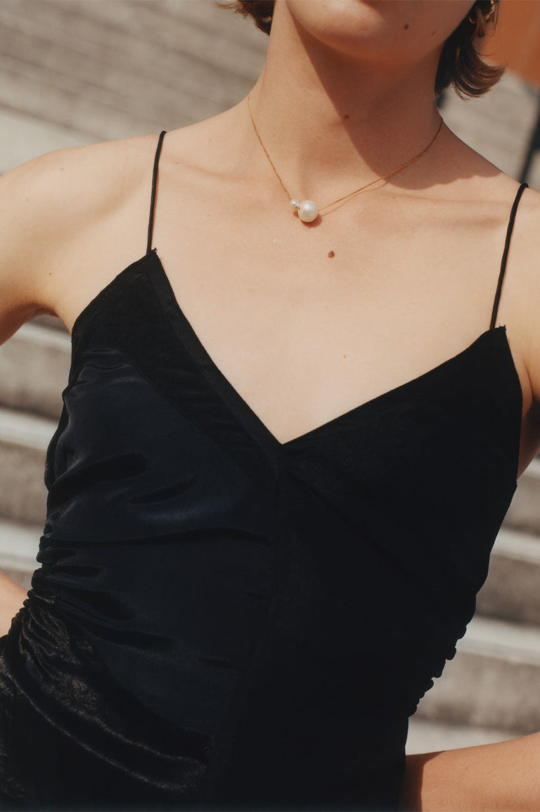 One [Blank] Can Change the World - Pearl and Recycled Gold Vermeil Pendant