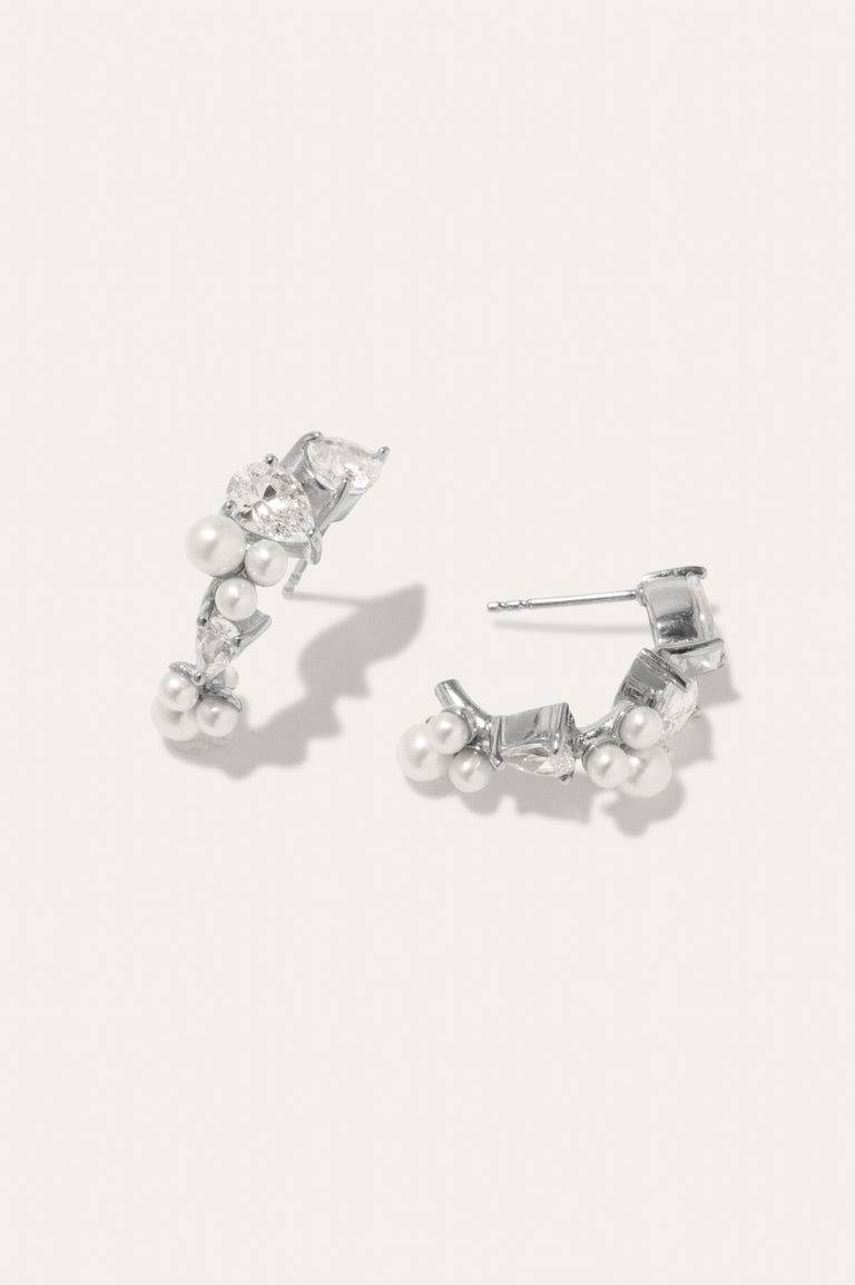 Tiffany & Co. 1ct Diamonds Platinum Inside Out Small Hoop Earrings | eBay