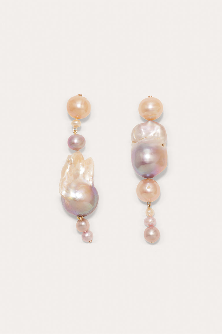 Float -  Pink Pearl and Gold Vermeil Earrings