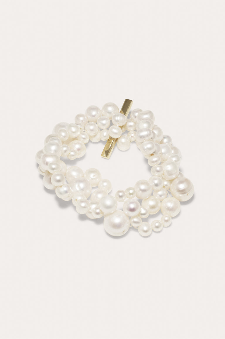 The Inevitable Husband - Pearl and Recycled Gold Vermeil Bracelet
