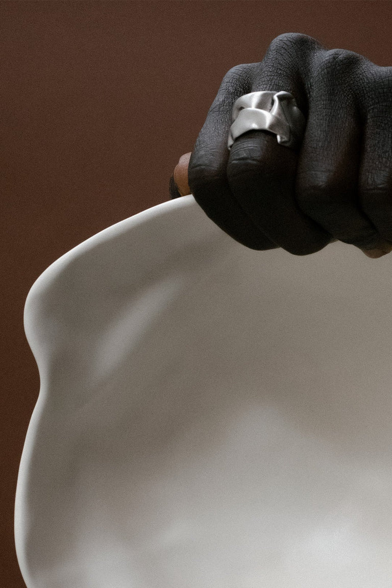 Crunched: A Tale of Abandoned Legal Strategies - Recycled Silver Ring