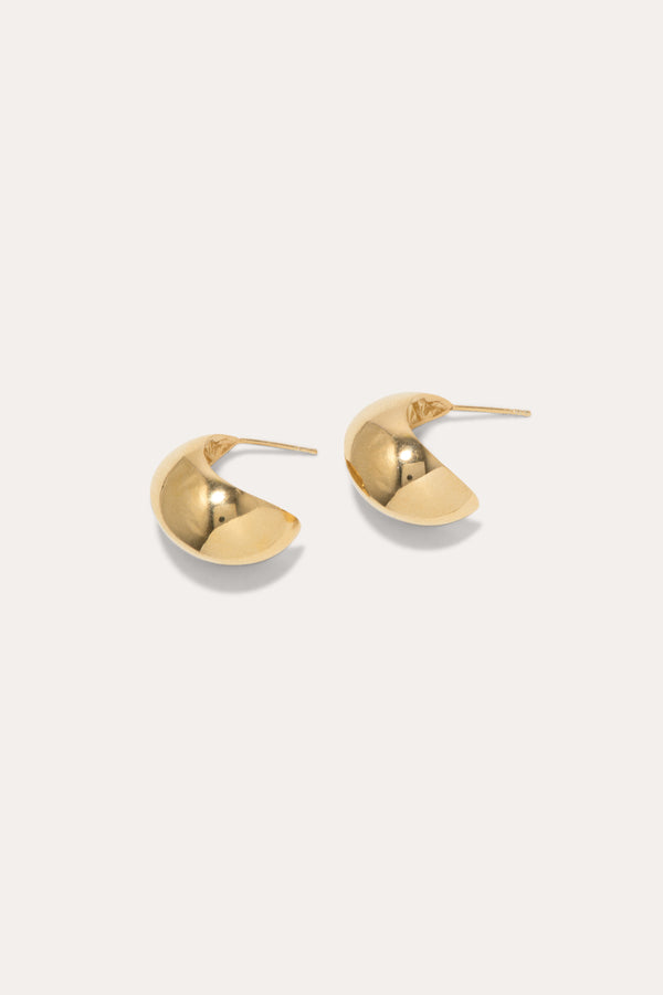 Curve - Recycled Gold Vermeil Earrings