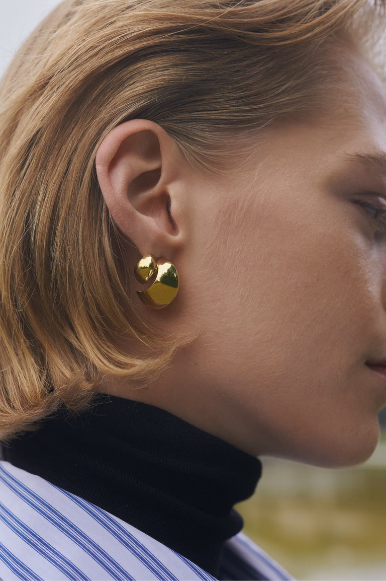 Curve - Recycled Gold Vermeil Earrings