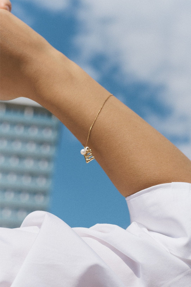 Classicworks™ T - Pearl and Recycled Gold Vermeil Bracelet