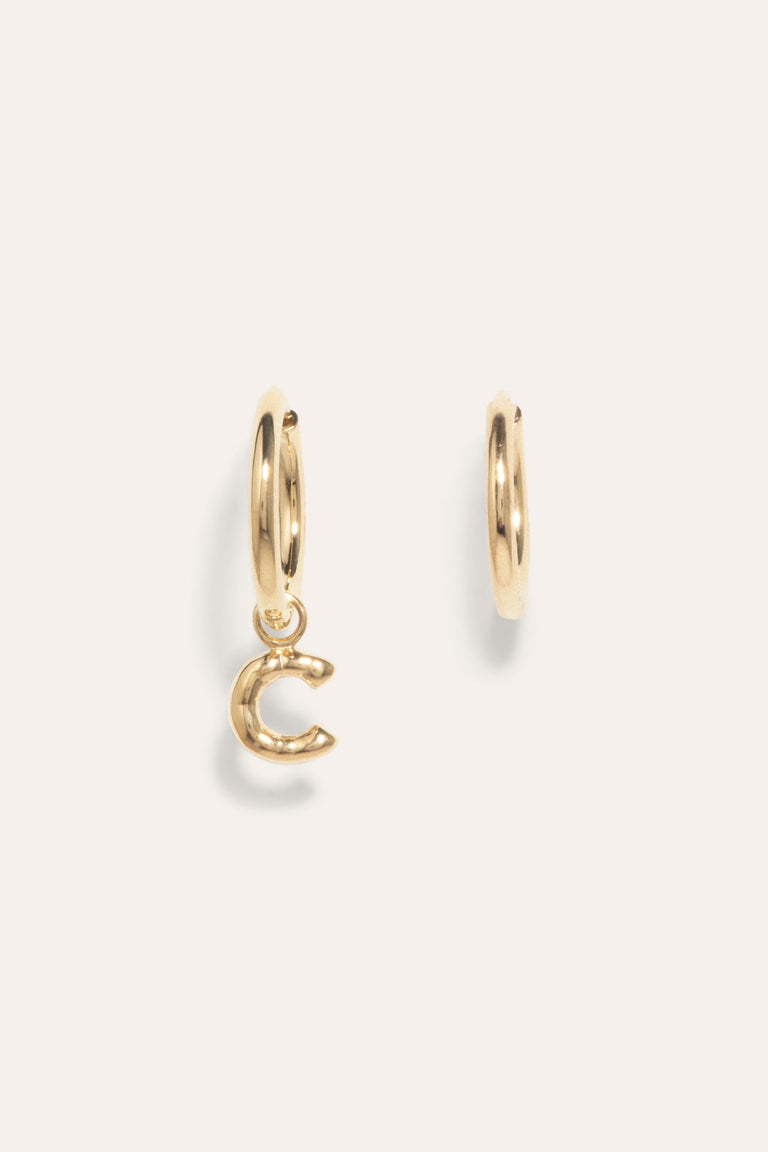 Classicworks™ C - Recycled Gold Vermeil Earrings