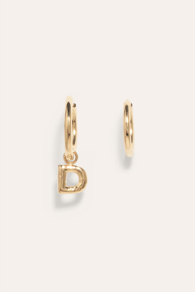 Classicworks™ D - Gold Vermeil Earrings