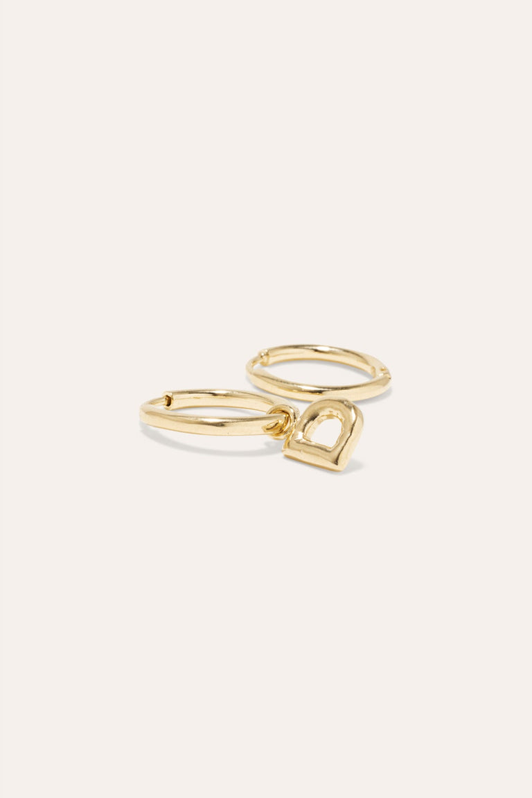 Classicworks™ D - Recycled Gold Vermeil Earrings