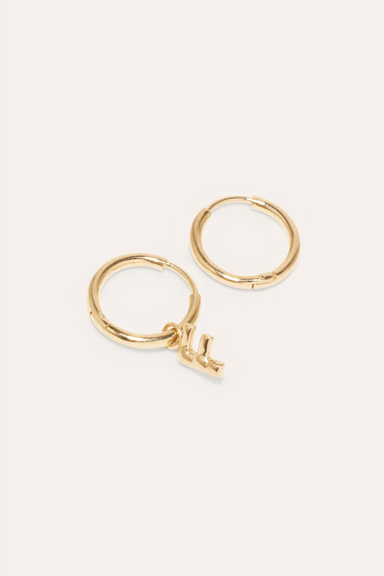 Classicworks™ F - Recycled Gold Vermeil Earrings