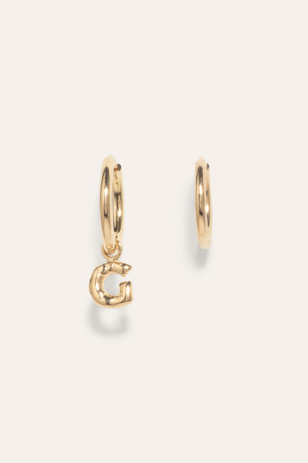 Classicworks™ G - Recycled Gold Vermeil Earrings