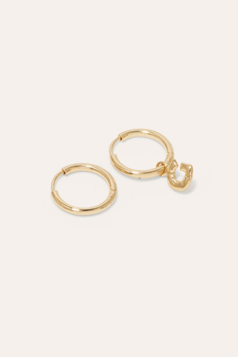 Classicworks™ G - Recycled Gold Vermeil Earrings