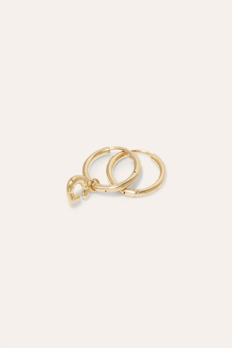 Classicworks™ G - Recycled Gold Vermeil Earrings
