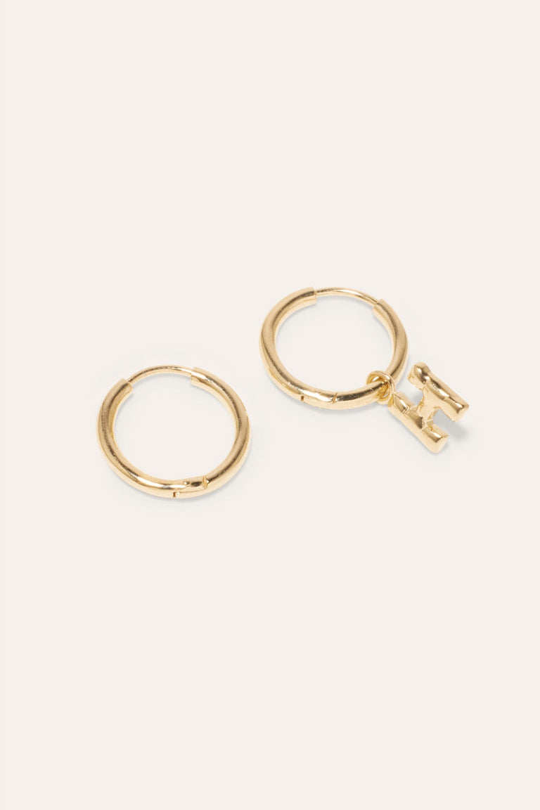 Classicworks™ H - Recycled Gold Vermeil Earrings