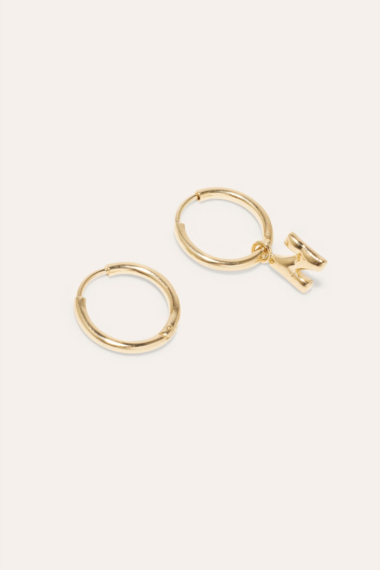 Classicworks™ N - Recycled Gold Vermeil Earrings