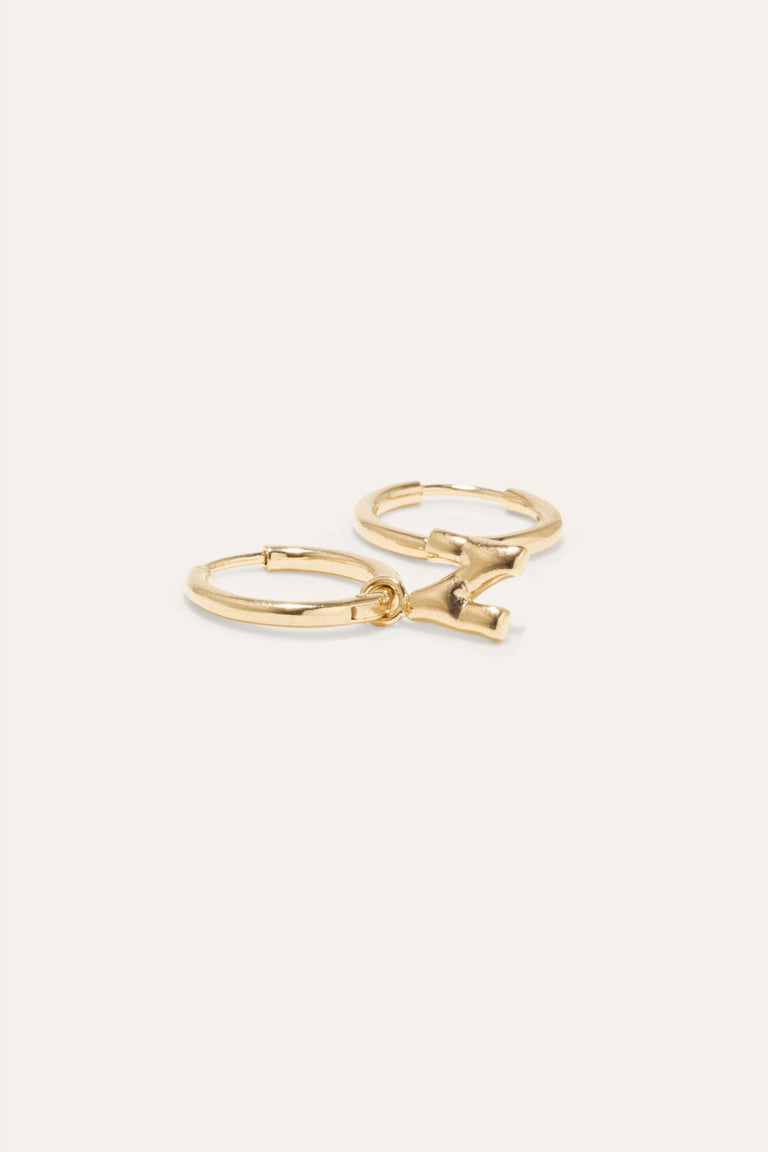 Classicworks™ N - Recycled Gold Vermeil Earrings