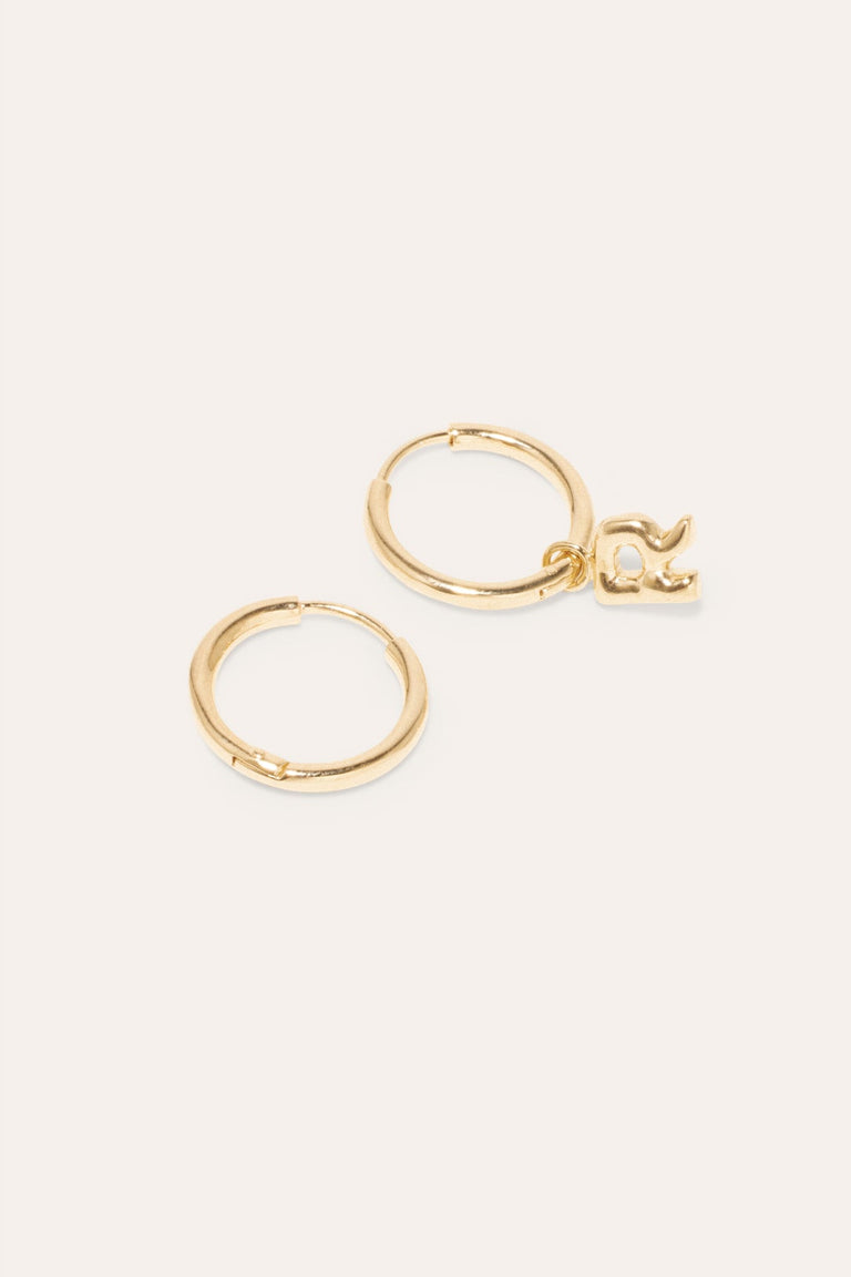 Classicworks™ R - Recycled Gold Vermeil Earrings