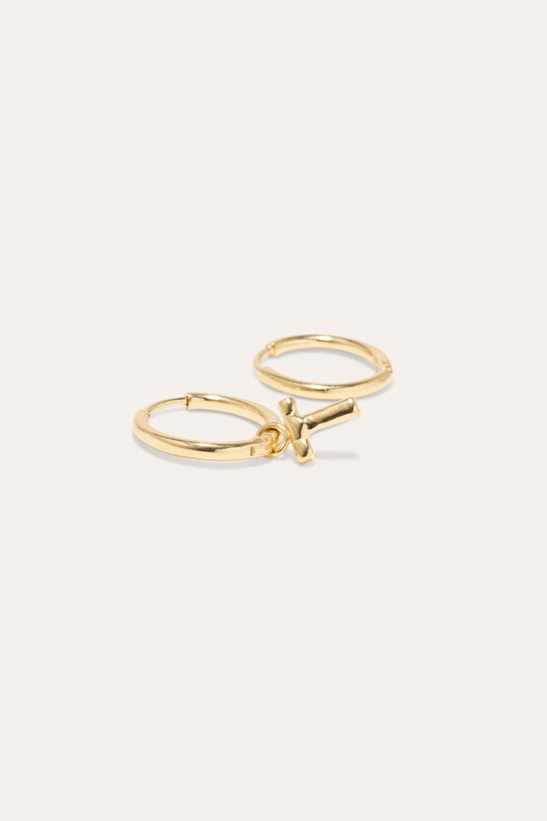 Classicworks™ T - Recycled Gold Vermeil Earrings