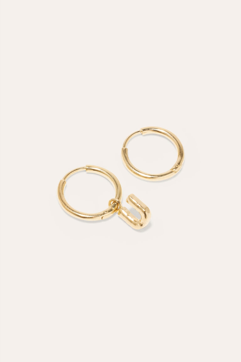 Classicworks™ U - Recycled Gold Vermeil Earrings
