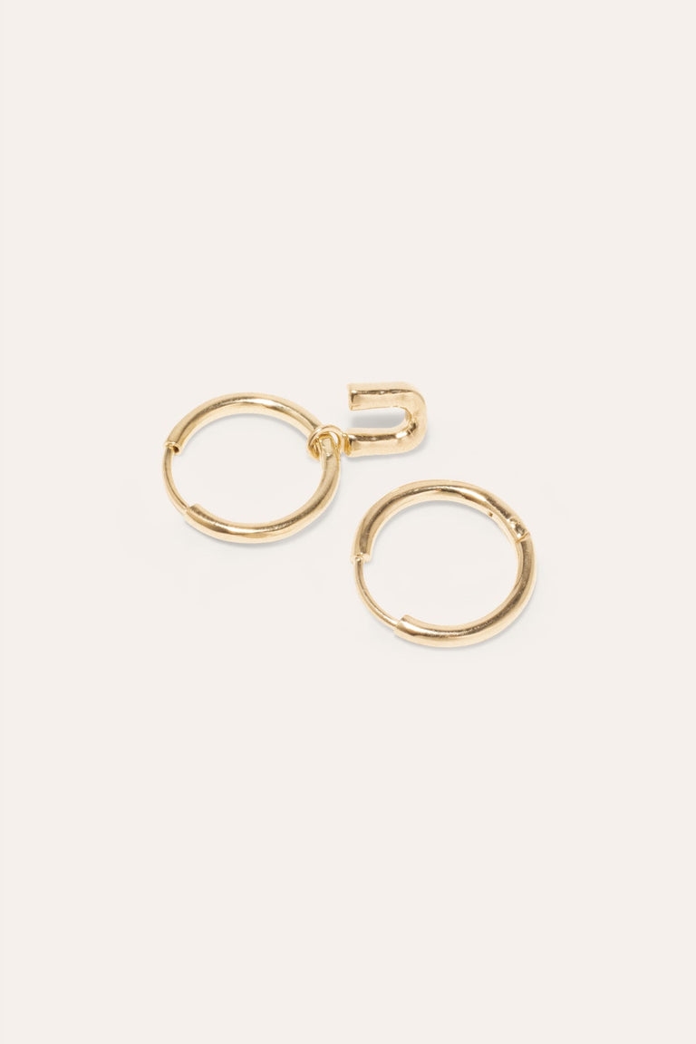 Classicworks™ U - Recycled Gold Vermeil Earrings