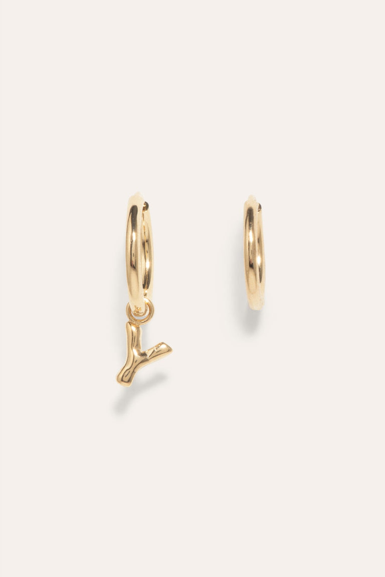 Classicworks™ Y - Recycled Gold Vermeil Earrings