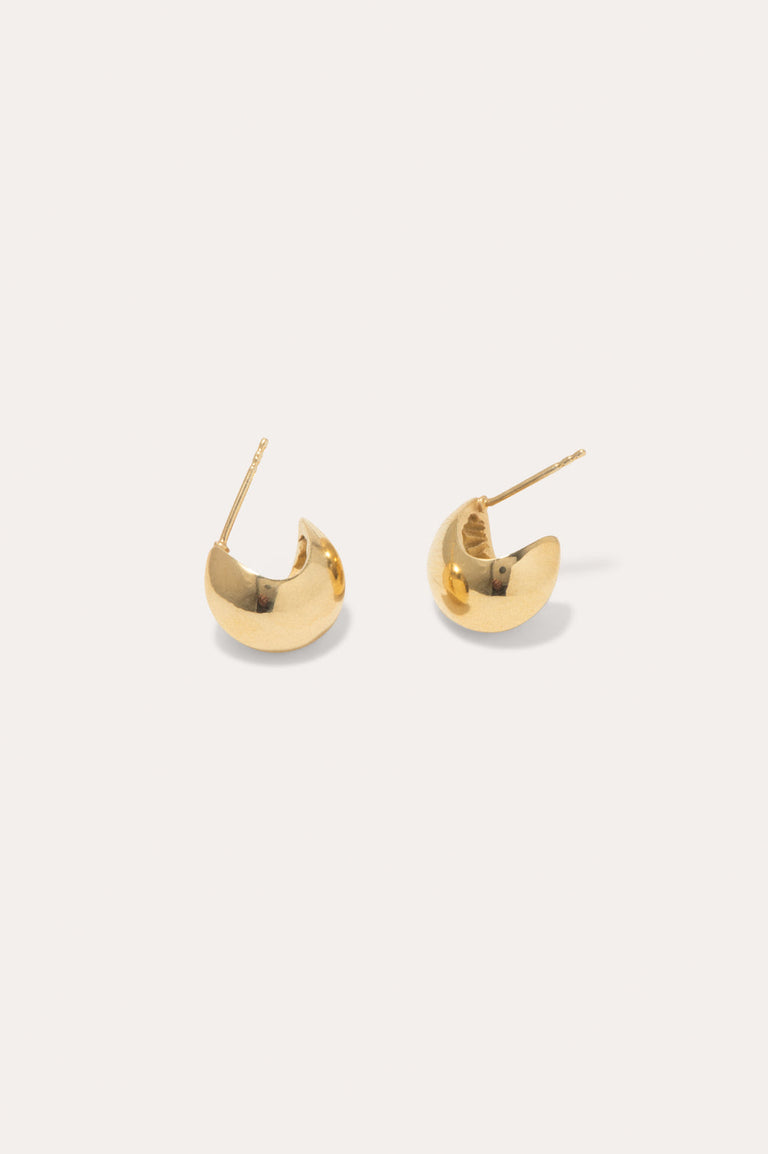 The Curve (Essentials #004) - Gold Vermeil Earrings