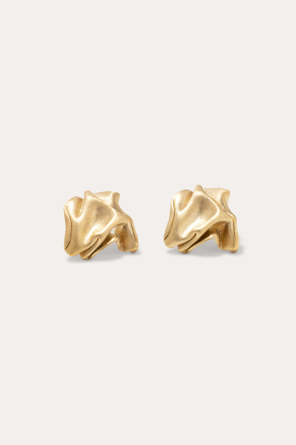 "Notsobig" Groundswell - Recycled Gold Vermeil Earrings