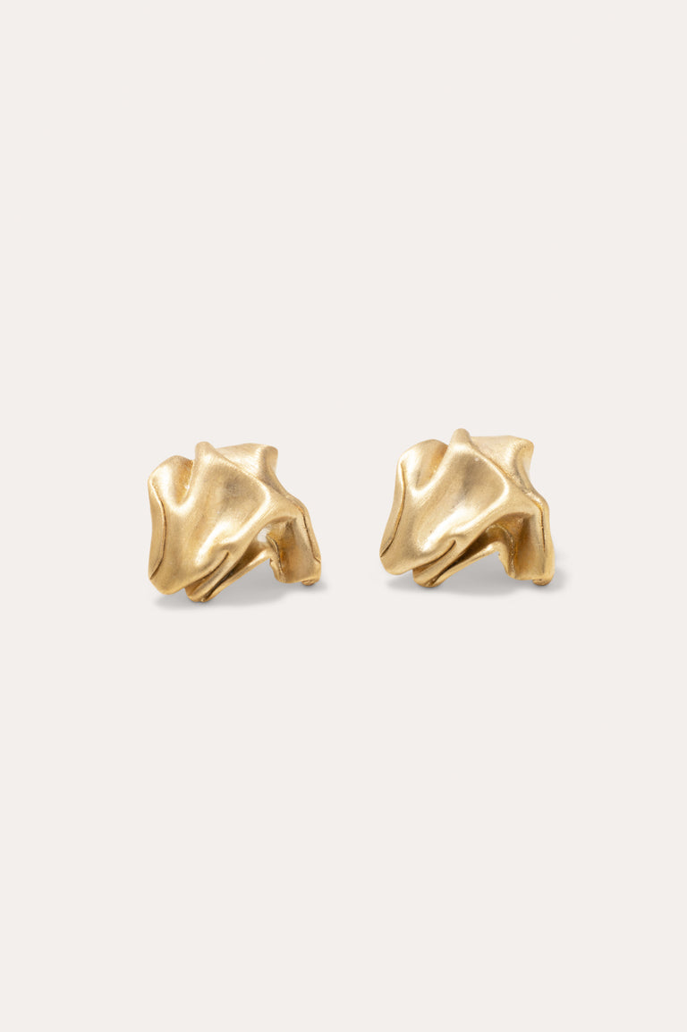 "Notsobig" Groundswell - Recycled Gold Vermeil Earrings