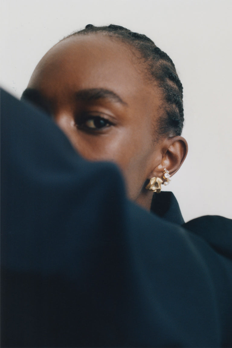 "Notsobig" Groundswell - Recycled Gold Vermeil Earrings