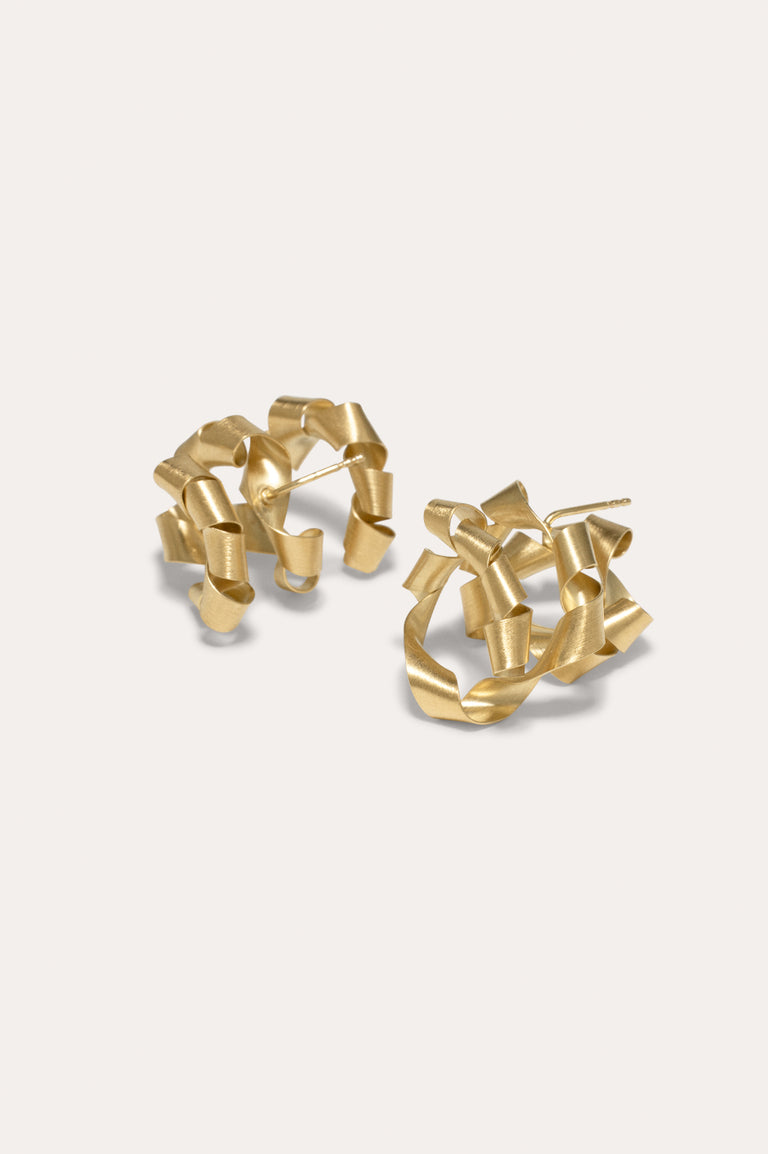 Shreddings - Gold Vermeil Earrings